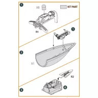   Clear Prop Accessories F-86A Canopy frame detailing set for CP kits 1:48 (CPA48056)