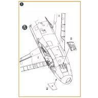   Clear Prop Accessories F-86A gun port (open) for CP kits 1:48 (CPA48057)