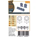 Clear Prop Accessory Morane-Saulnier Wheels set for Dora Wings 1:48 (CPA48059)