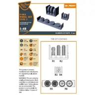   Clear Prop Accessories F-86A wheel set type 2 for CP kits 1:48 (CPA48069)