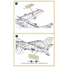 Clear Prop Accessories F-86A pre-cut patterns for numbers and lettering painting mask for CP4825 kit 1:48 (CPA48071)