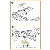   Clear Prop Accessories F-86A pre-cut patterns for numbers and lettering painting mask for CP4825 kit 1:48 (CPA48071)