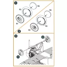 Clear Prop Accessories F4B Wheels set for CP kits 1:48 (CPA48077)