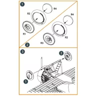   Clear Prop Accessories F4B Wheels set for CP kits 1:48 (CPA48077)