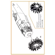   Clear Prop Accessories F4B-3/4 Engine for CP kits 1:48 (CPA48081)