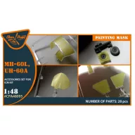   Clear Prop Accessories UH-60A, MH-60L painting mask for ICM kit 1:48 (CPA48095)