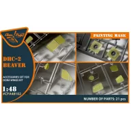   Clear Prop Accessories DHC-2 Beaver painting mask for Dora Wings kit 1:48 (CPA48102)