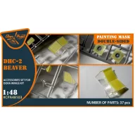   Clear Prop Accessories DHC-2 Beaver double-sided painting mask for Dora Wings kit 1:48 (CPA48103)