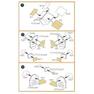 Clear Prop Accessories DHC-2 Beaver double-sided painting mask for Dora Wings kit 1:48 (CPA48103)