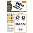 Clear Prop Accessories Jaguar Wheels set (weighted) for Airfix kit 1:48 (CPA48106)