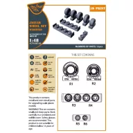   Clear Prop Accessories Jaguar Wheels set (weighted) for Airfix kit 1:48 (CPA48106)