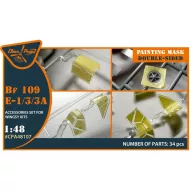   Clear Prop Accessories Bf-109E-1/3/3a double-sided painting mask for Wingsy Kits 1:48 (CPA48107)