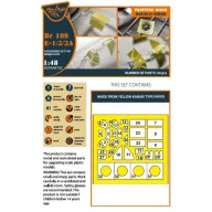   Clear Prop Accessories Bf-109E-1/3/3a double-sided painting mask for Wingsy Kits 1:48 (CPA48107)