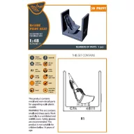   Clear Prop Accessories Bf-109E seat with safety belts for Wingsy Kits 1:48 (CPA48111)