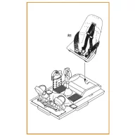   Clear Prop Accessories Bf-109E seat with safety belts for Wingsy Kits 1:48 (CPA48111)