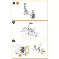   Clear Prop Accessories Bf-109E wheels set for Wingsy Kits 1:48 (CPA48112)