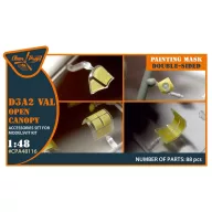   Clear Prop Accessories D3A2 VAL (open canopy) double-sided painting mask for Wingsy Kits 1:48 (CPA48116)