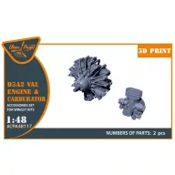   Clear Prop Accessories D3A2 VAL carbureted engine for Wingsy Kits 1:48 (CPA48117)
