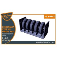   Clear Prop Accessories Kubelwagen type 82 Wheel set 1:48 (CPA48124)