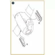   Clear Prop Accessories Spitfire Mk.IXe exhausts for Airfix kit 1:48 (CPA48127)