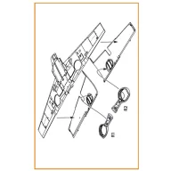   Clear Prop Accessories Bf-109E wheel bay for Wingsy Kits 1:48 (CPA48129)