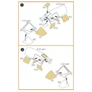 Clear Prop Accessory Fairey Delta 2 double-sided painting mask for Dora Wings 1:48 (CPA48130)