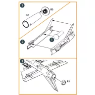   Clear Prop Accessory Fairey Delta 2 Afterburner and Exhaust for Dora Wings 1:48 (CPA48133)