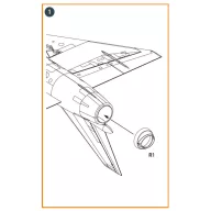   Clear Prop Accessory Fairey Delta 2 Exhaust for Dora Wings 1:48 (CPA48134)