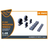Clear Prop Accessory F-35? wheel set 1:48 (CPA48142)