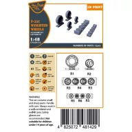 Clear Prop Accessory F-35? wheel set 1:48 (CPA48142)