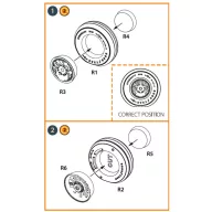 Clear Prop Accessory F-35? wheel set 1:48 (CPA48142)