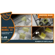   Clear Prop Accessory Zero A6M5a Model 52 double-sided painting mask for Fine Molds 1:48 (CPA48144)