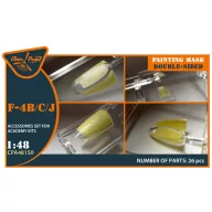   Clear Prop Accessory F-4B/C/J double-sided painting mask for Academy 1:48 (CPA48150)