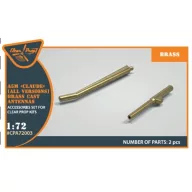   Clear Prop Accessories A5M Claude (early version) brass cast antennas for CP kits CP720016/CP72008 1:72 (CPA72003)