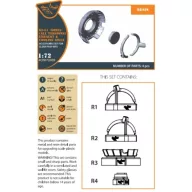   Clear Prop Accessories Ki-51 Sonia (all versions) resin exhaust & cooling gills for CP kits CP72011/CP72012/CP72013 1:72 (CPA72009)