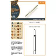   Clear Prop Accessories Gloster E28/39 Pioneer brass pitot tube for CP kits CP72001/CP72007 1:72 (CPA72011)