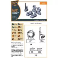   Clear Prop Accessories La-5 (early version) wheel set for CP kit CP72014 1:72 (CPA72013)