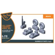  Clear Prop Accessories La-5 (early version) wheel set for CP kit CP72014 1:72 (CPA72013)