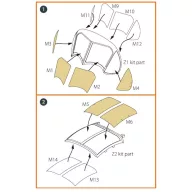   Clear Prop Accessories OV-1 A/JOV-1A Mohawk painting mask for CP kit CP72016 1:72 (CPA72044)