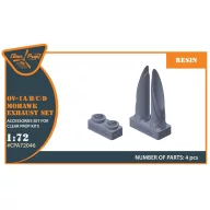   Clear Prop Accessories OV-1 A/B/C/D Mohawk exhaust set for CP kit 1:72 (CPA72046)