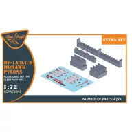   Clear Prop Accessories OV-1 A/B/C/D Mohawk pylons for CP kit 1:72 (CPA72047)
