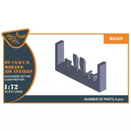   Clear Prop Accessories OV-1 A/B/C/D Mohawk air intakes for CP kit 1:72 (CPA72048)