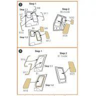   Clear Prop Accessories UH-2 A/B SEASPRITE for CP kit painting mask for CP kit CP72002 1:72 (CPA72051)