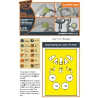   Clear Prop Accessories A5M2b Claude (late version) painting mask for CP kit CP72009 1:72 (CPA72053)