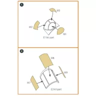   Clear Prop Accessories La-5 (early version) painting mask for CP kit CP72014 1:72 (CPA72055)