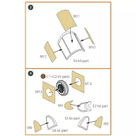   Clear Prop Accessories La-5 (early version) painting mask for CP kit CP72014 1:72 (CPA72055)