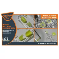   Clear Prop Accessories Mirage IIIC/IIICJ double-sided painting mask for Modelsvit kit 1:72 (CPA72061)