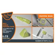   Clear Prop Accessories M6A1 Seiran painting mask for Tamiya kit 60737 1:72 (CPA72062)
