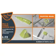   Clear Prop Accessories M6A1-K Nanzan painting mask for Tamiya kit 60738 1:72 (CPA72063)