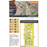   Clear Prop Accessories Mirage 2000C painting mask for Modelsvit kit 72073 1:72 (CPA72066)